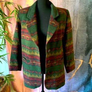 Braetan mix pattern Peacoat